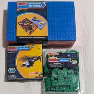 Make-It Blocks Police Helicopter Set